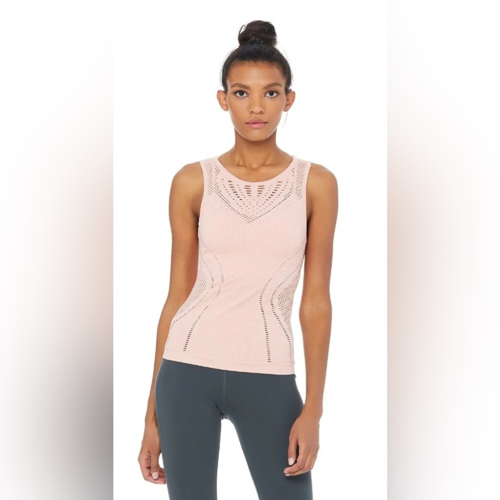 Alo yoga Lark Mesh Detail Seamless Tank